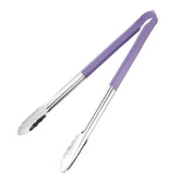 Hygiplas Colour Coded Purple Serving Tongs 40.5cm
